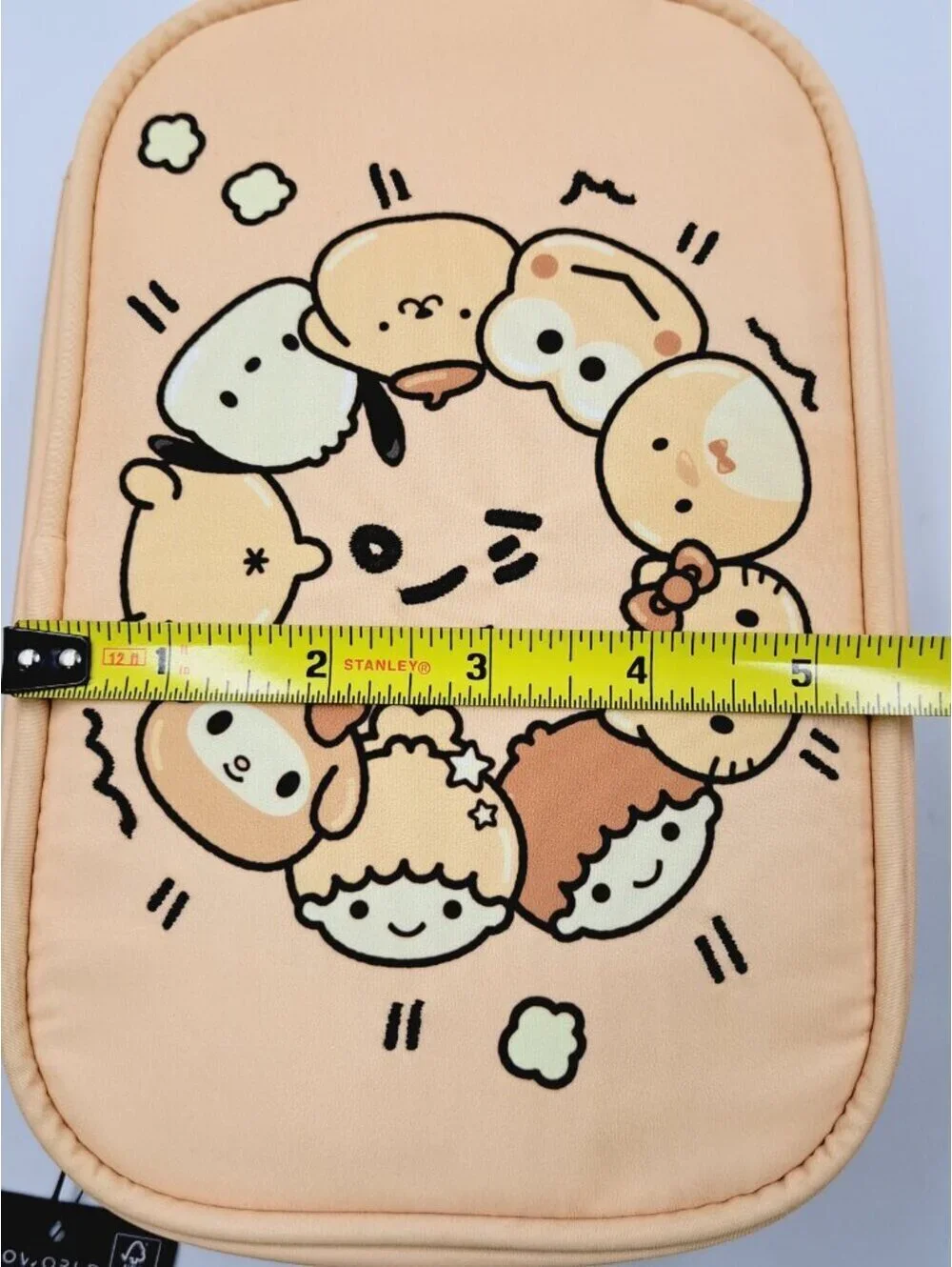 Sanrio Hello Kitty & Friends Bread Makeup Bag Kawaii Travel Vacation Cute Gym